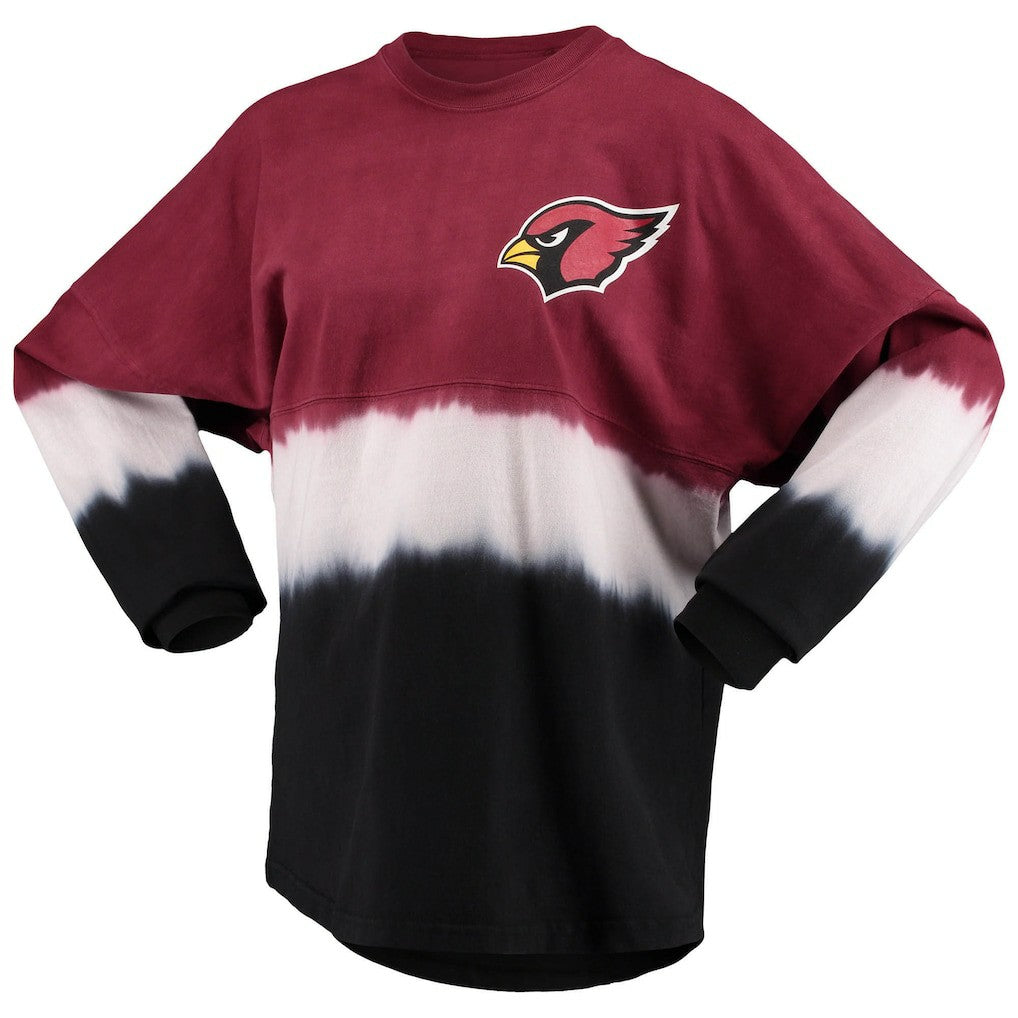 Arizona Cardinals Women's Ombre Long Sleeve T-Shirt Cardinal/White | Fanatics