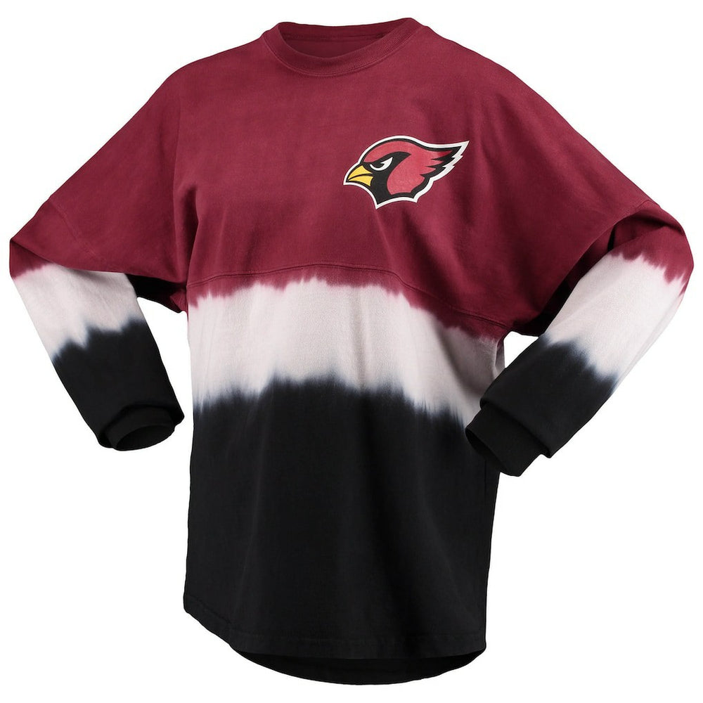 Arizona Cardinals Women's Ombre Long Sleeve T-Shirt Cardinal/White | Fanatics