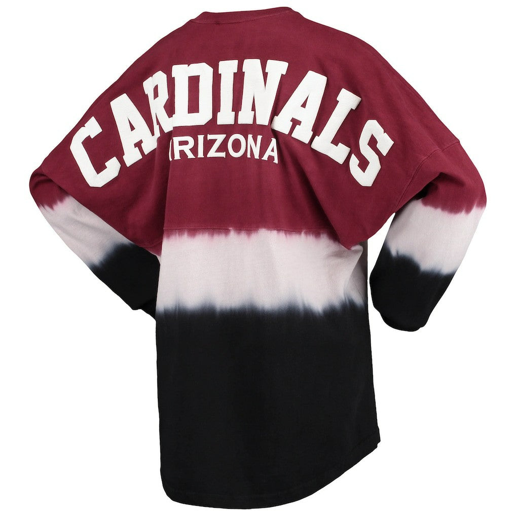 Arizona Cardinals Women's Ombre Long Sleeve T-Shirt Cardinal/White | Fanatics