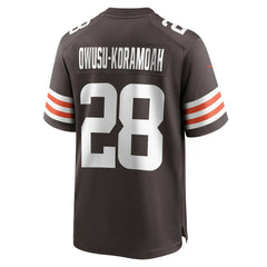 Jeremiah Owusu-Koramoah Cleveland Browns Game Player Jersey Brown | Nike for Sale