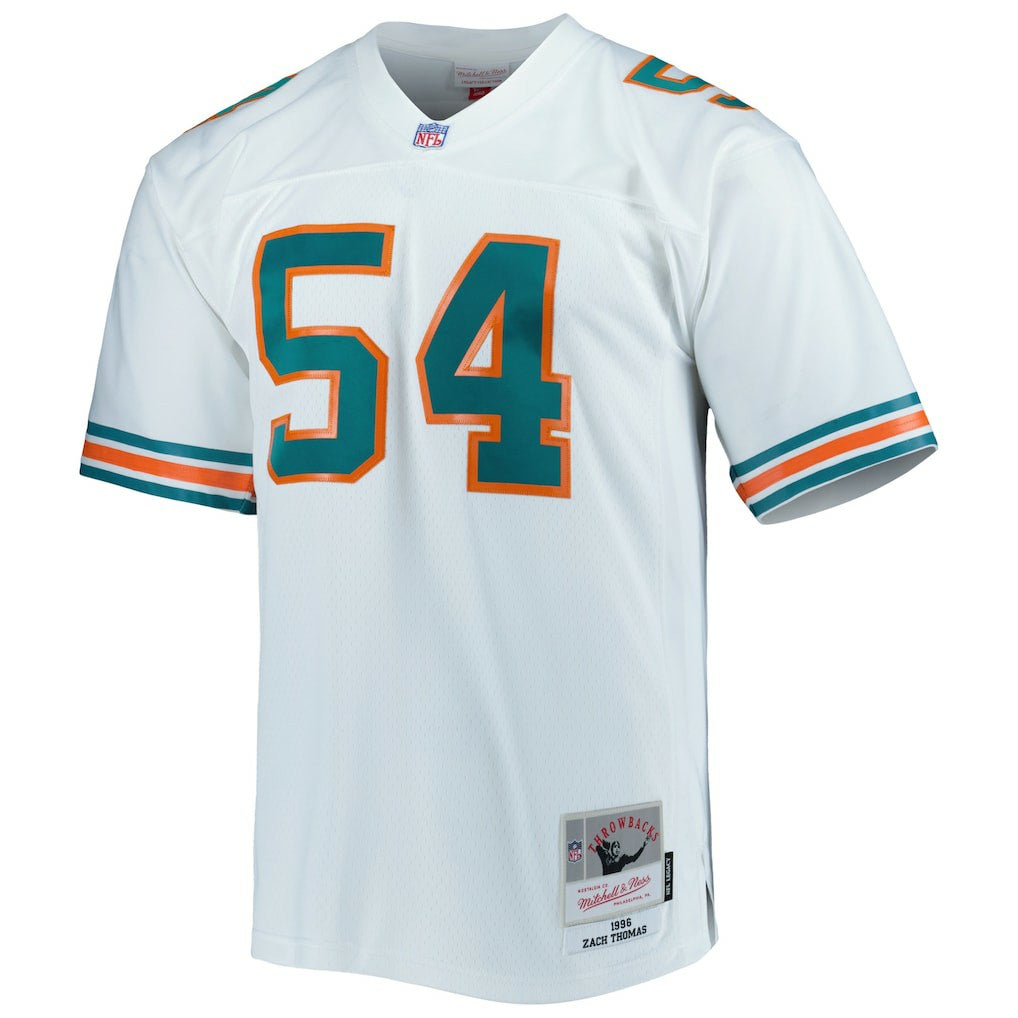 Zach Thomas Miami Dolphins Legacy Replica Jersey White | Mitchell & Ness
