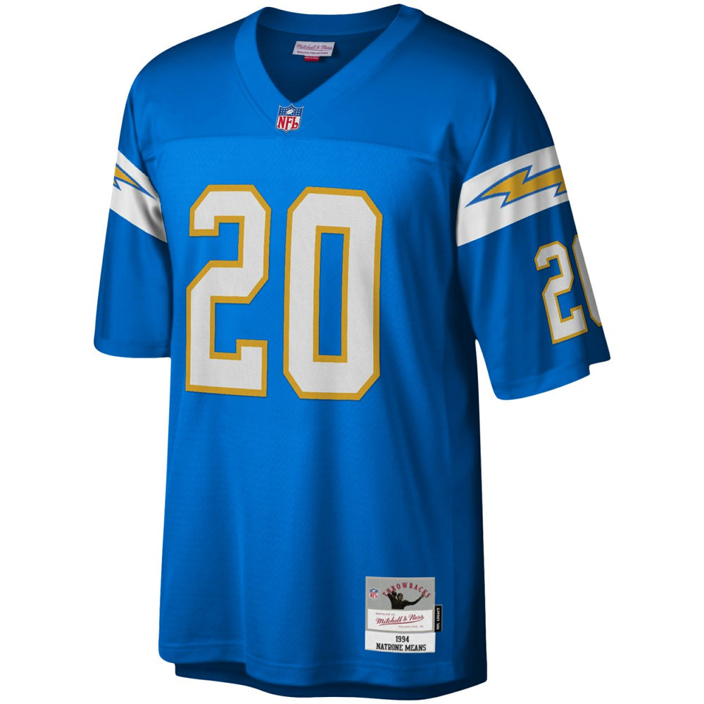Natrone Means Los Angeles Chargers Legacy Replica Jersey Powder Blue | Mitchell & Ness