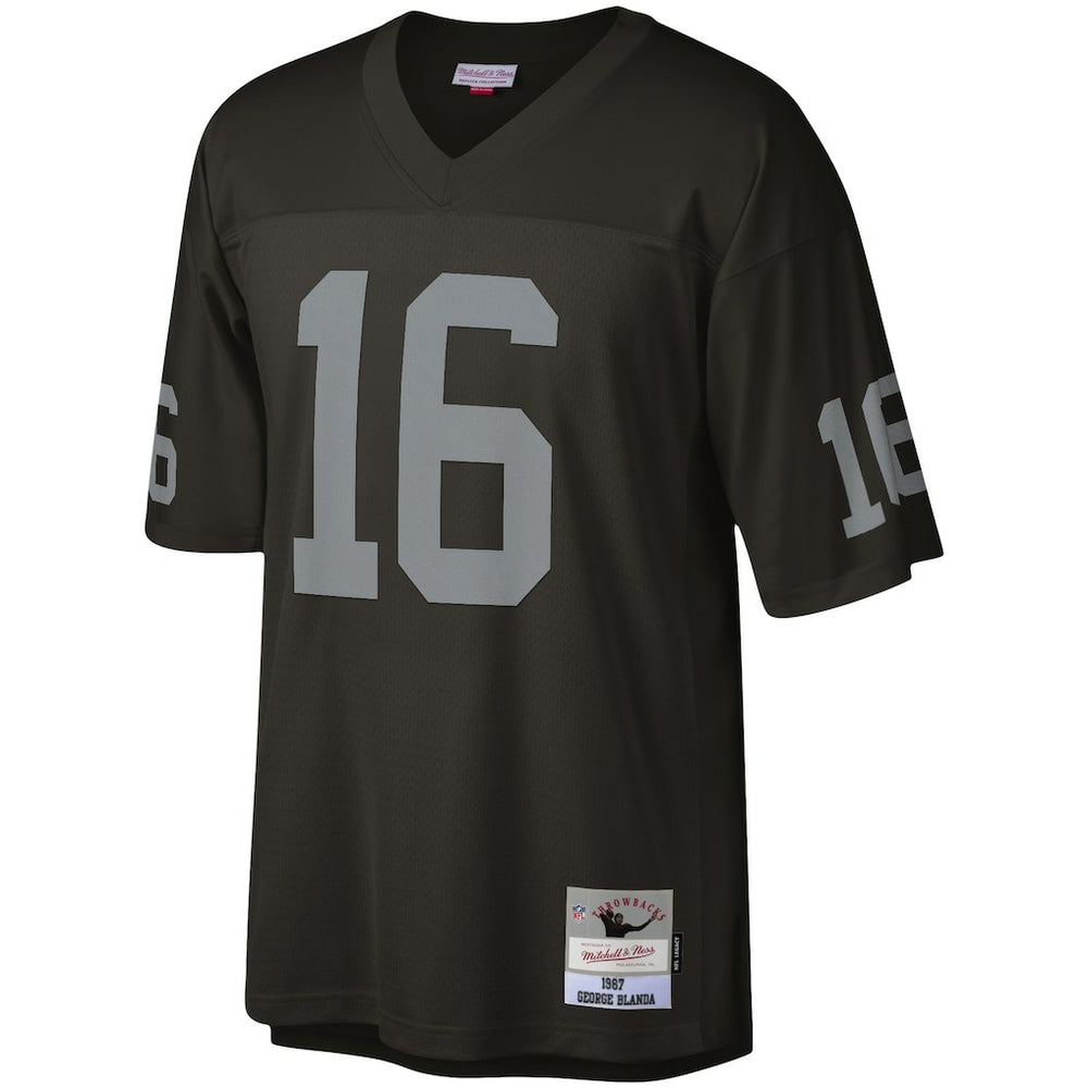 George Blanda Las Vegas Raiders Legacy Replica Jersey Black | Mitchell & Ness