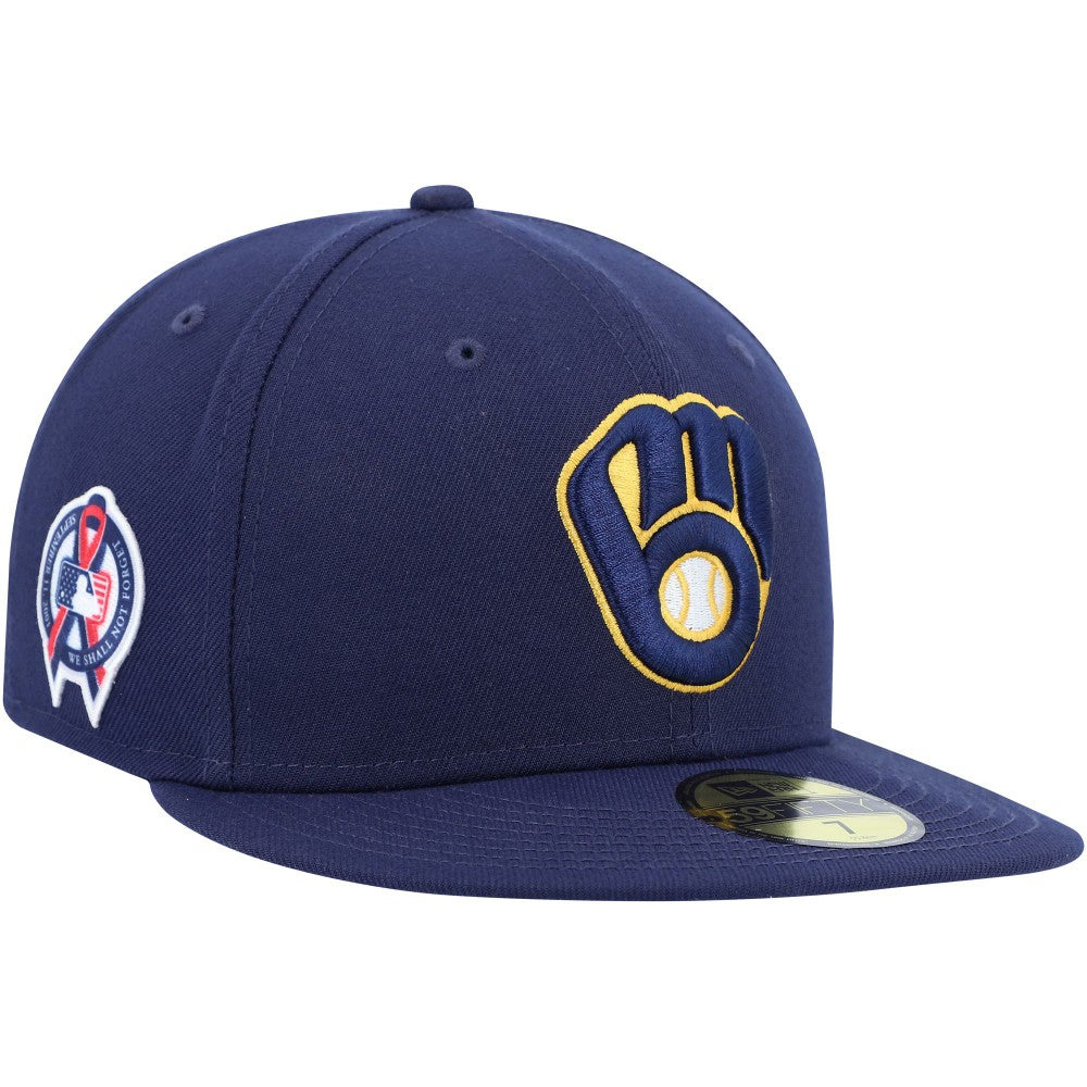 Milwaukee Brewers New Era 9/11 Memorial Side Patch 59FIFTY Fitted Hat - MLB