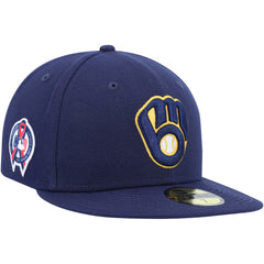 Milwaukee Brewers New Era 9/11 Memorial Side Patch 59FIFTY Fitted Hat - MLB