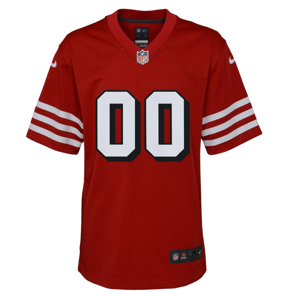 San Francisco 49ers Youth Alternate Custom Game Jersey Scarlet | Nike for Sale