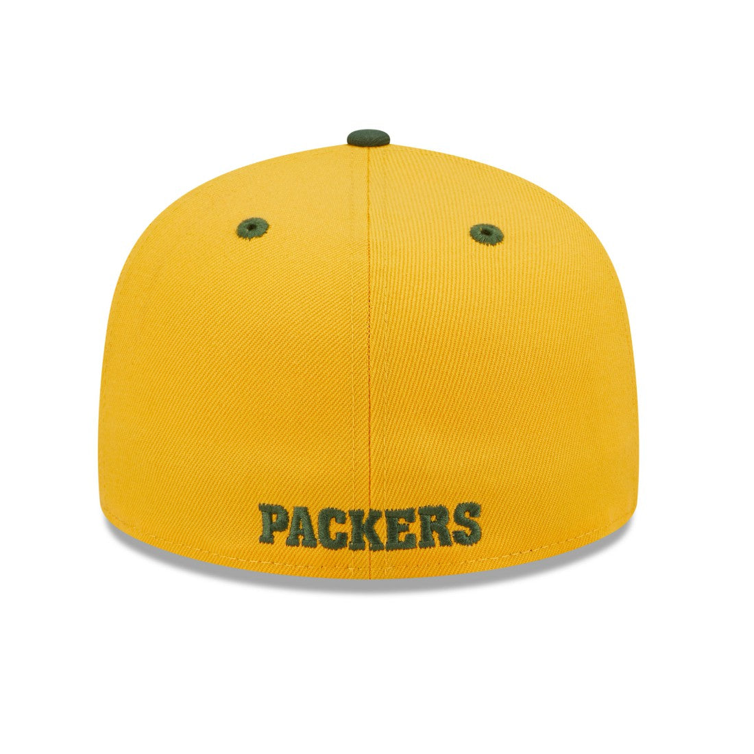 Green Bay Packers New Era Flipside 2Tone 59FIFTY Fitted Hat Gold/Green | NFL