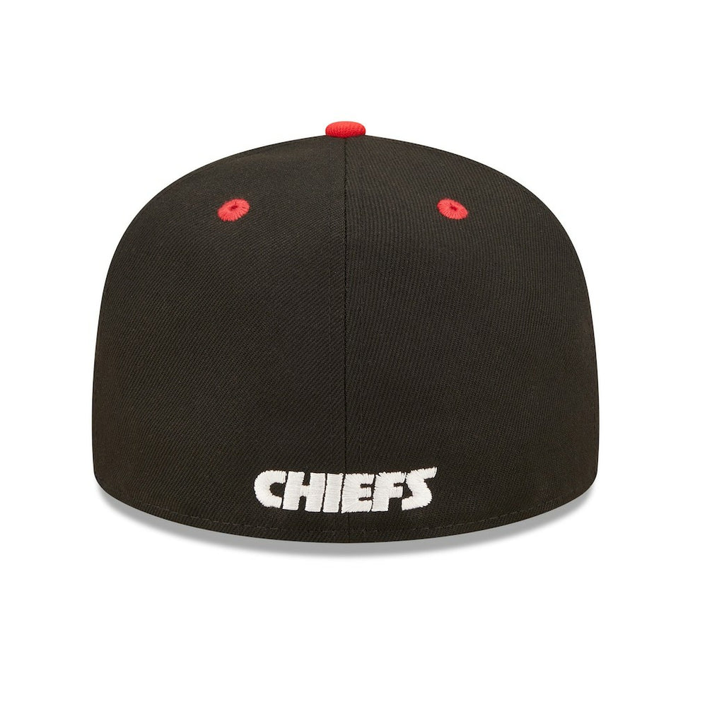 Kansas City Chiefs New Era Flipside 2Tone 59FIFTY Fitted Hat Black/Red | NFL