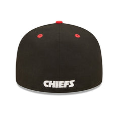Kansas City Chiefs New Era Flipside 2Tone 59FIFTY Fitted Hat Black/Red | NFL