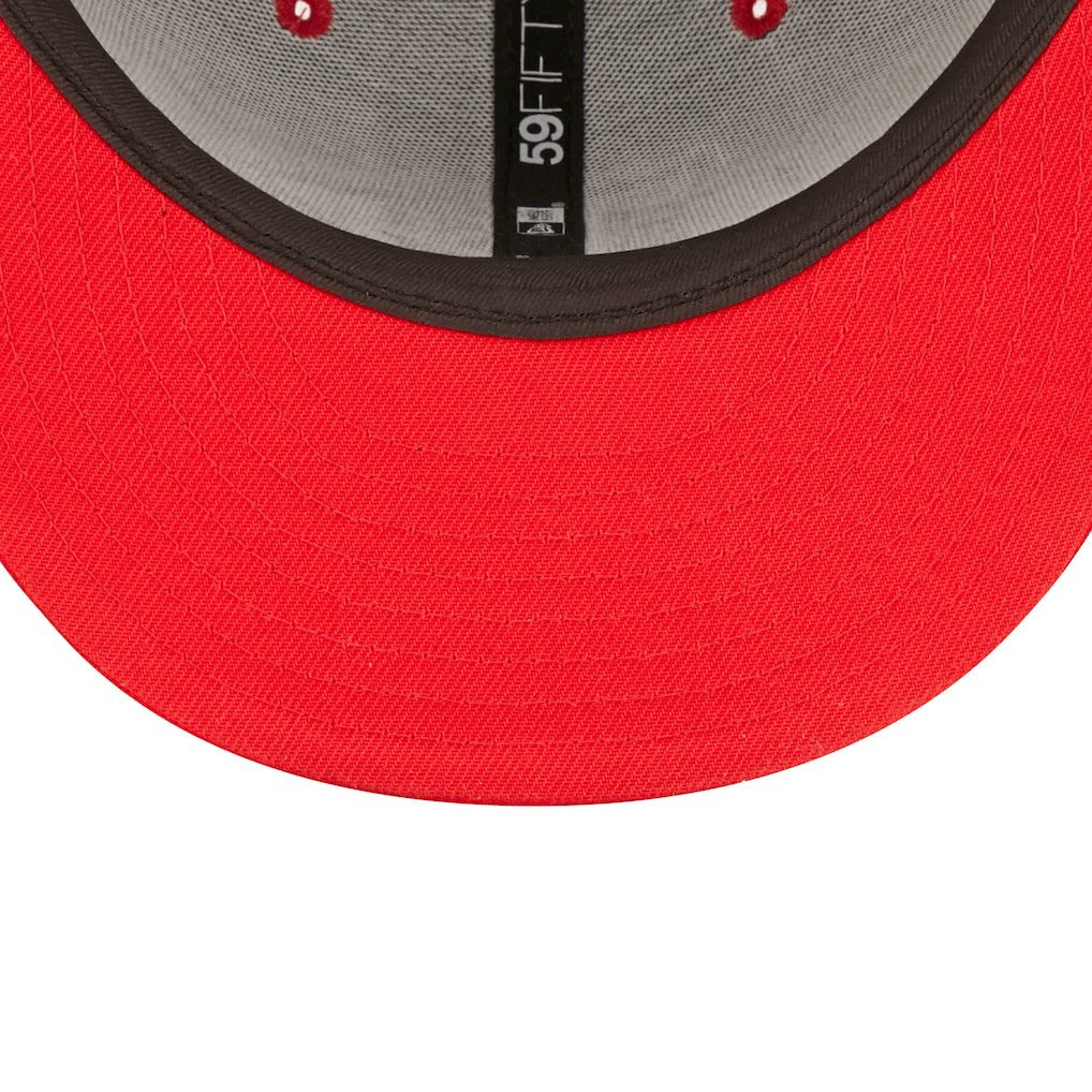 Kansas City Chiefs New Era Flipside 2Tone 59FIFTY Fitted Hat Black/Red | NFL