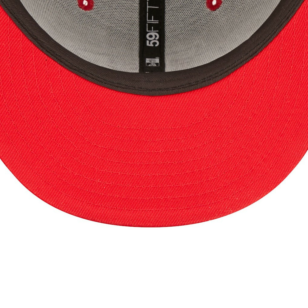 Kansas City Chiefs New Era Flipside 2Tone 59FIFTY Fitted Hat Black/Red | NFL