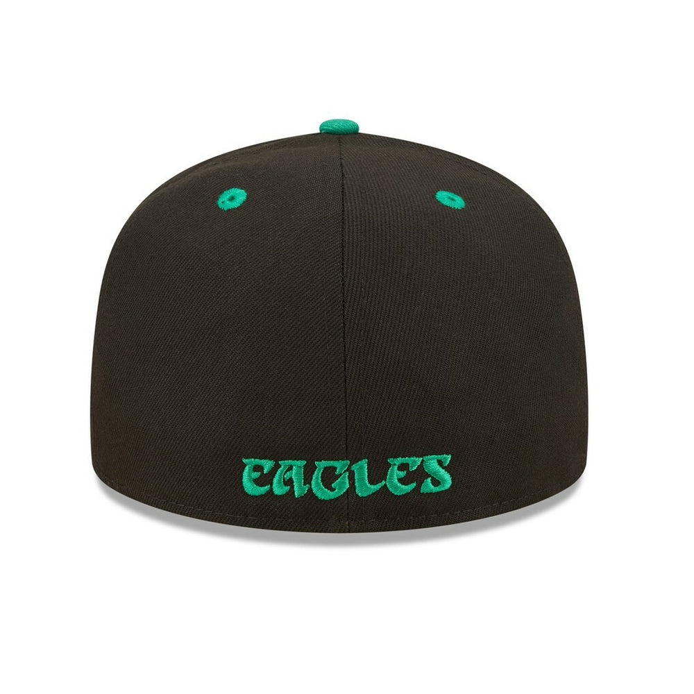 Philadelphia Eagles New Era Flipside 2Tone 59FIFTY Fitted Hat Black/ | NFL