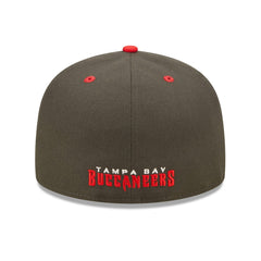 Tampa Bay Buccaneers New Era Flipside 2Tone 59FIFTY Fitted Hat Pewter/Red | NFL