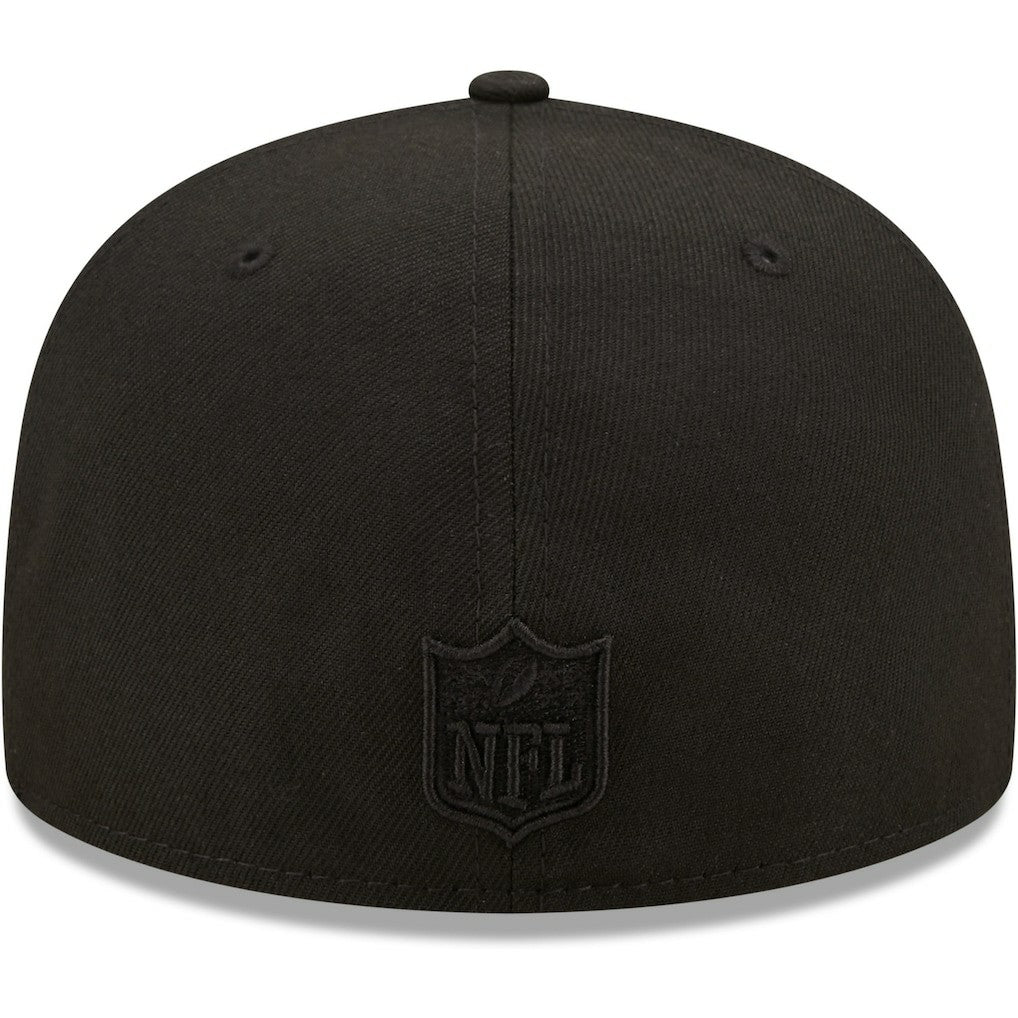 Atlanta Falcons New Era Team Black on Black Alternate 59FIFTY Fitted Hat | NFL