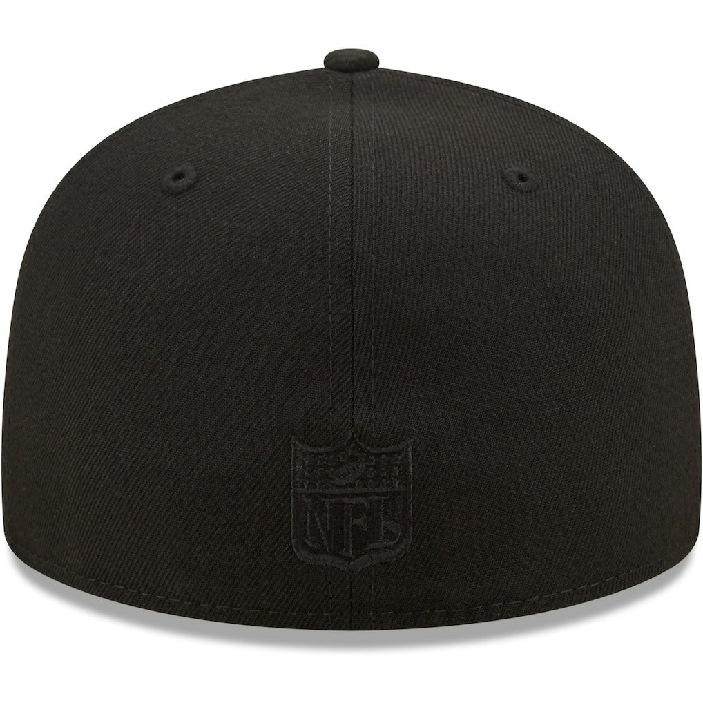 Cleveland Browns New Era Team Black on Black Alternate Logo 59FIFTY Fitted Hat | NFL