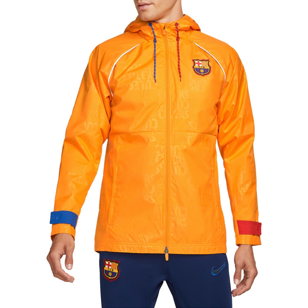 Barcelona All-Weather Full-Zip Jacket Orange | Nike online