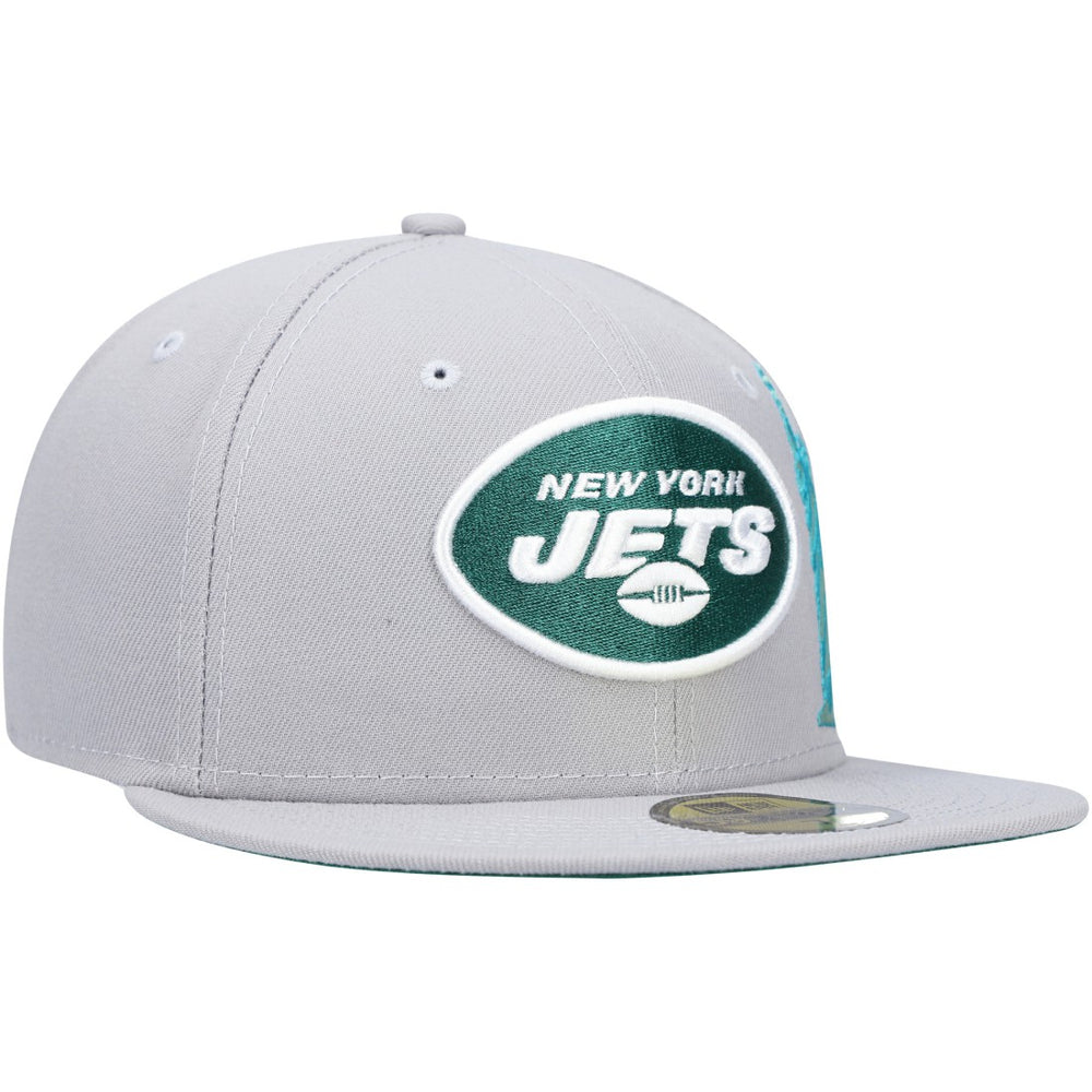 New York Jets New Era City Describe 59FIFTY Fitted Hat Gray | NFL