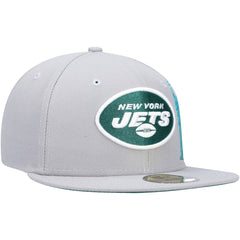 New York Jets New Era City Describe 59FIFTY Fitted Hat Gray | NFL