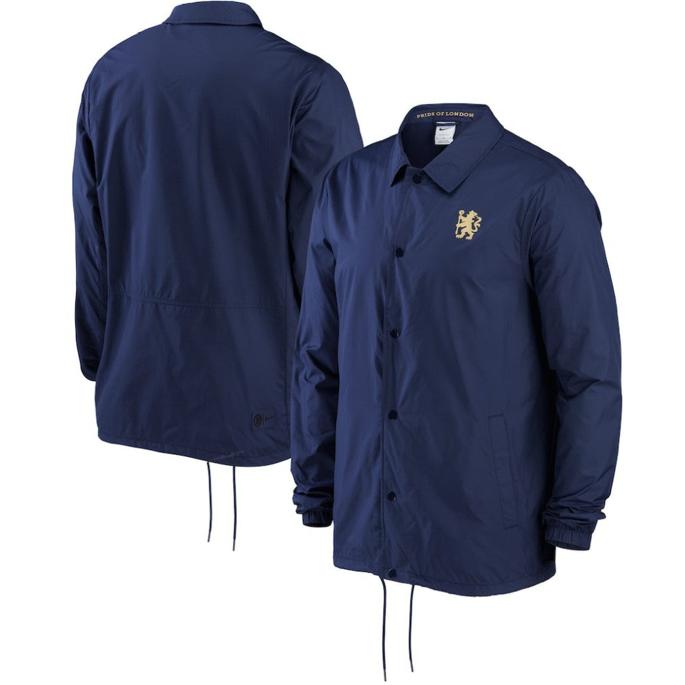 Chelsea Coach Performance Full-Snap Jacket Navy | Nike online