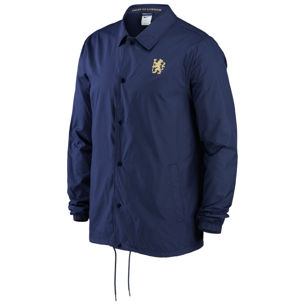 Chelsea Coach Performance Full-Snap Jacket Navy | Nike online
