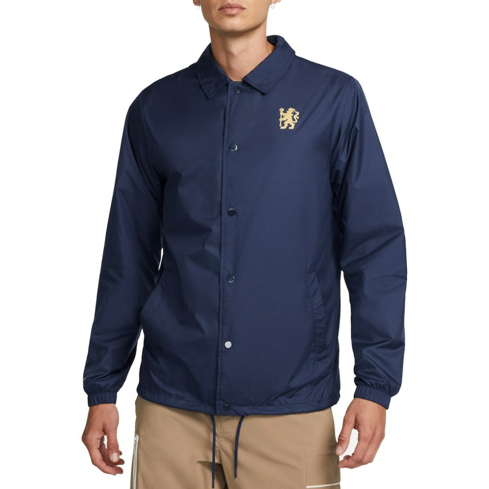 Chelsea Coach Performance Full-Snap Jacket Navy | Nike online