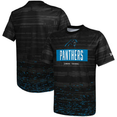 Carolina Panthers New Era Combine Authentic Sweep T-Shirt Black | NFL