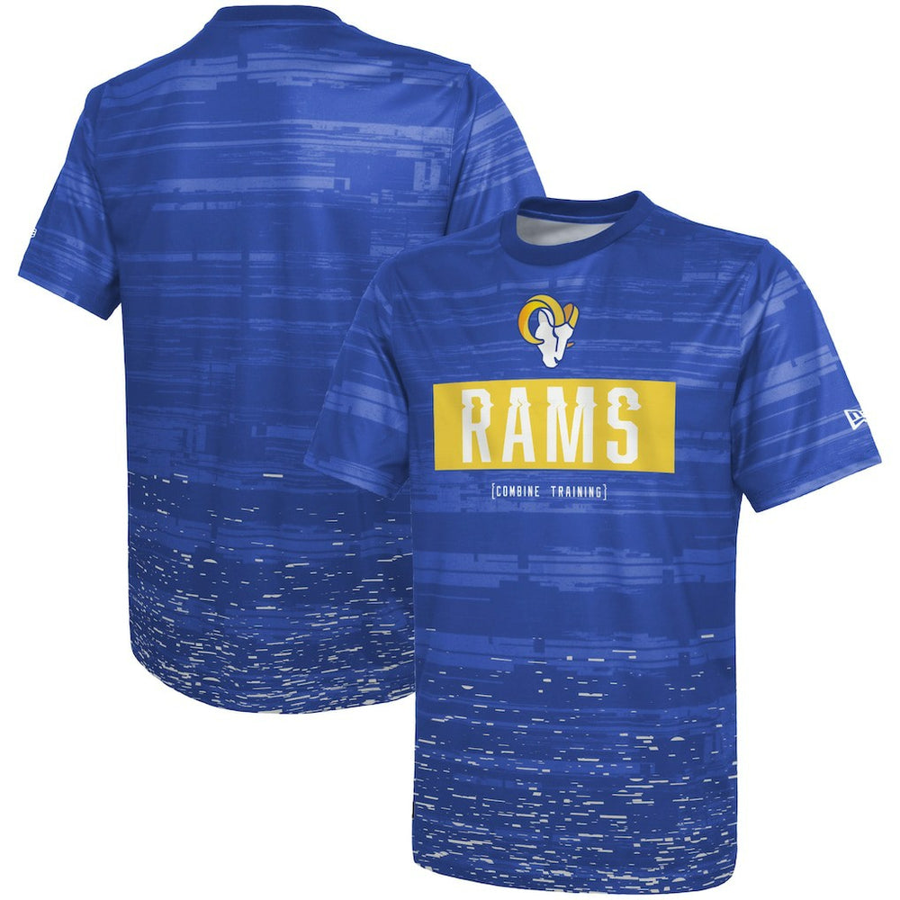 Los Angeles Rams New Era Combine Authentic Sweep T-Shirt Royal | NFL