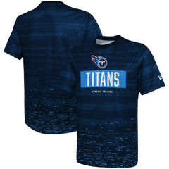 Tennessee Titans New Era Combine Authentic Sweep T-Shirt Navy | NFL