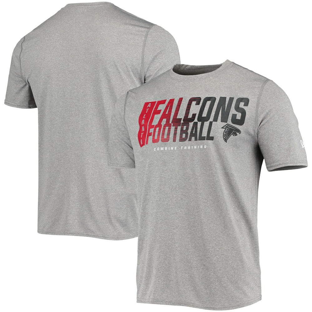 Atlanta Falcons New Era Combine Authentic Game On T-Shirt Heathered Gray | NFL