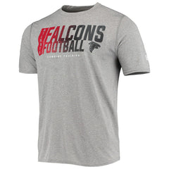 Atlanta Falcons New Era Combine Authentic Game On T-Shirt Heathered Gray | NFL