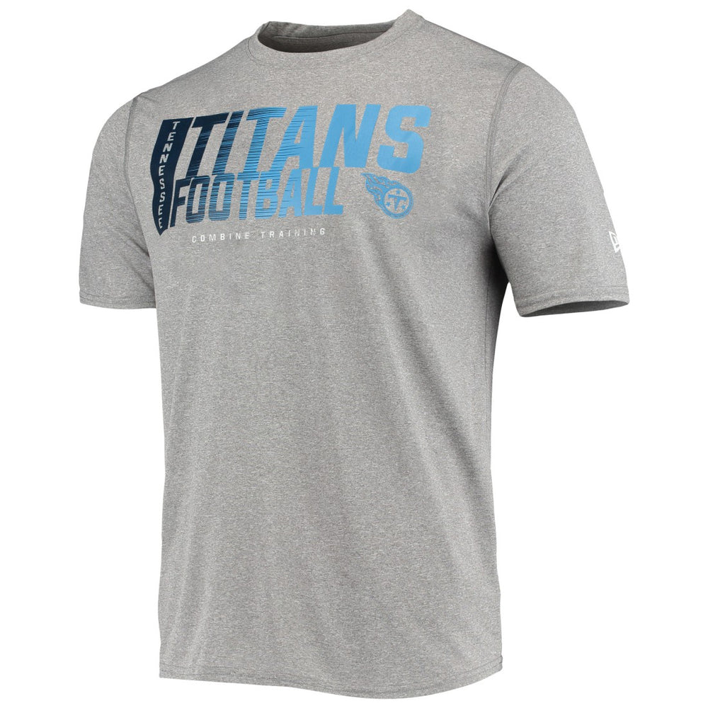 Tennessee Titans New Era Combine Authentic Game On T-Shirt Heathered Gray | NFL