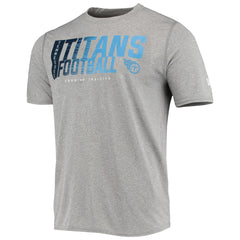 Tennessee Titans New Era Combine Authentic Game On T-Shirt Heathered Gray | NFL