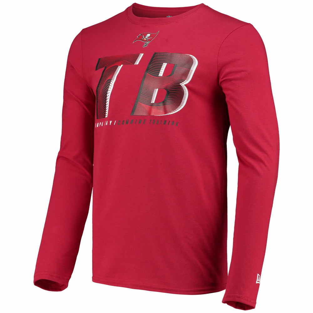 Tampa Bay Buccaneers New Era Combine Authentic Static Abbreviation Long Sleeve T-Shirt Red | NFL