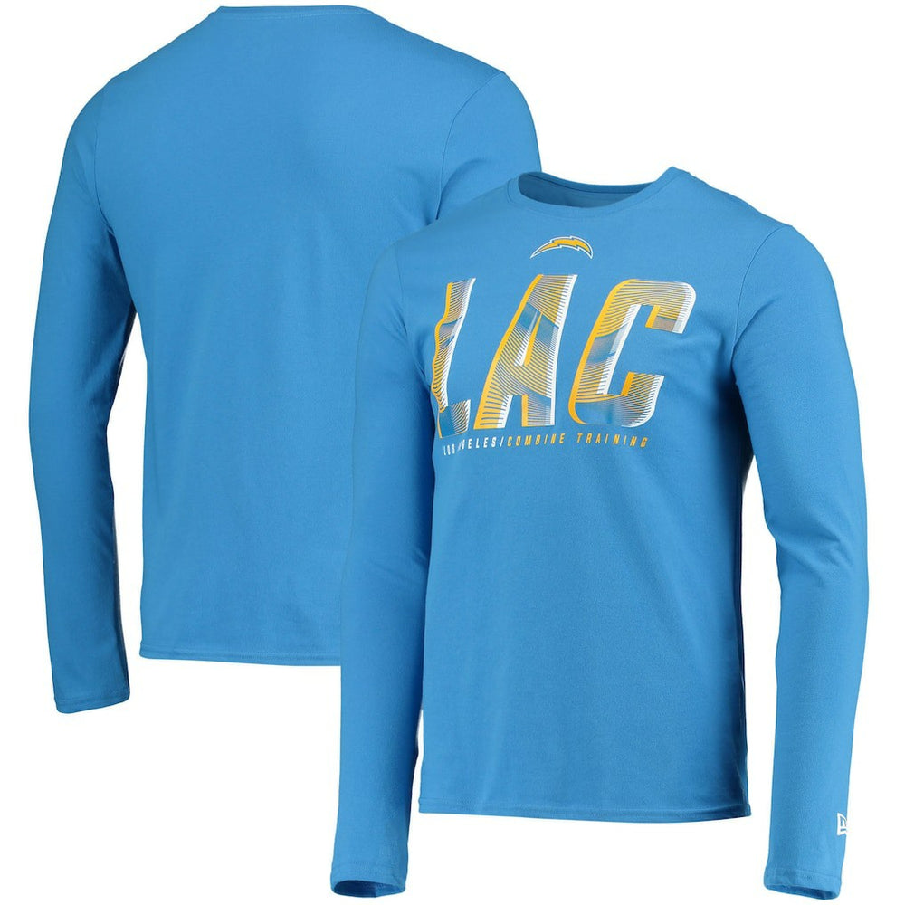 Los Angeles Chargers New Era Combine Authentic Static Abbreviation Long Sleeve T-Shirt Powder Blue | NFL