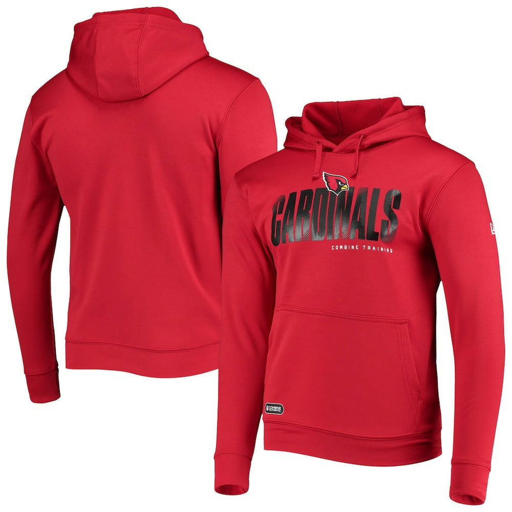 Arizona Cardinals New Era Combine Authentic Hard Hash Pullover Hoodie Cardinal | NFL