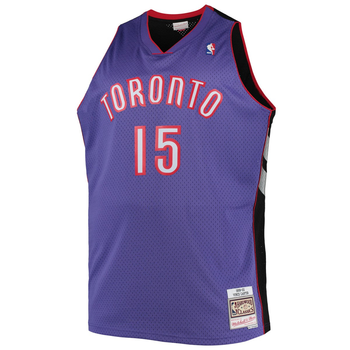 Vince Carter Toronto Raptors Big & Tall 1999/00 Hardwood Classics Swingman Jersey Purple - NBA