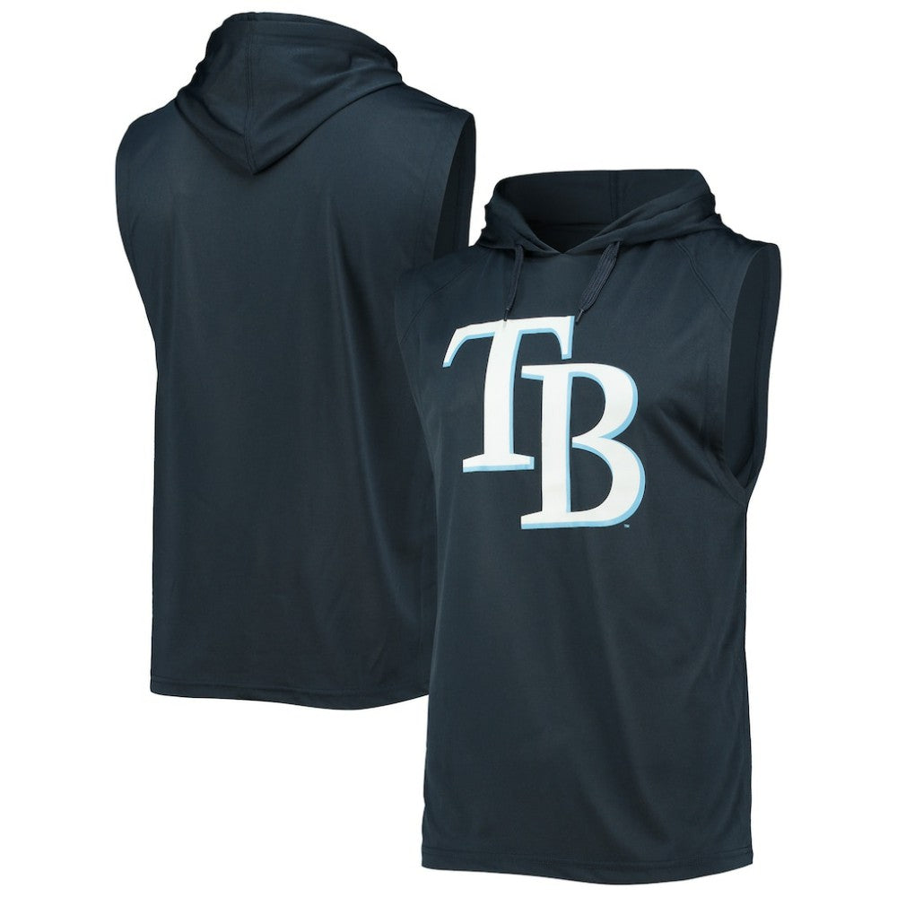 Tampa Bay Rays Stitches Sleeveless Pullover Hoodie - MLB