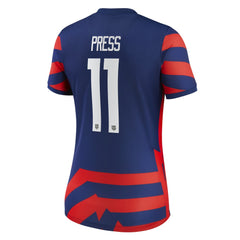 Christen Press USWNT 2021/22 Away Vapor Match Jersey Blue | Nike cheap