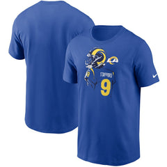Matthew Stafford Los Angeles Rams Player Graphic T-Shirt Royal | Nike for Sale