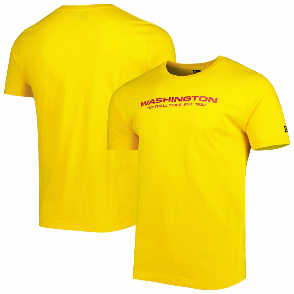 Washington Commanders New Era League Tonal T-Shirt Gold | NFL