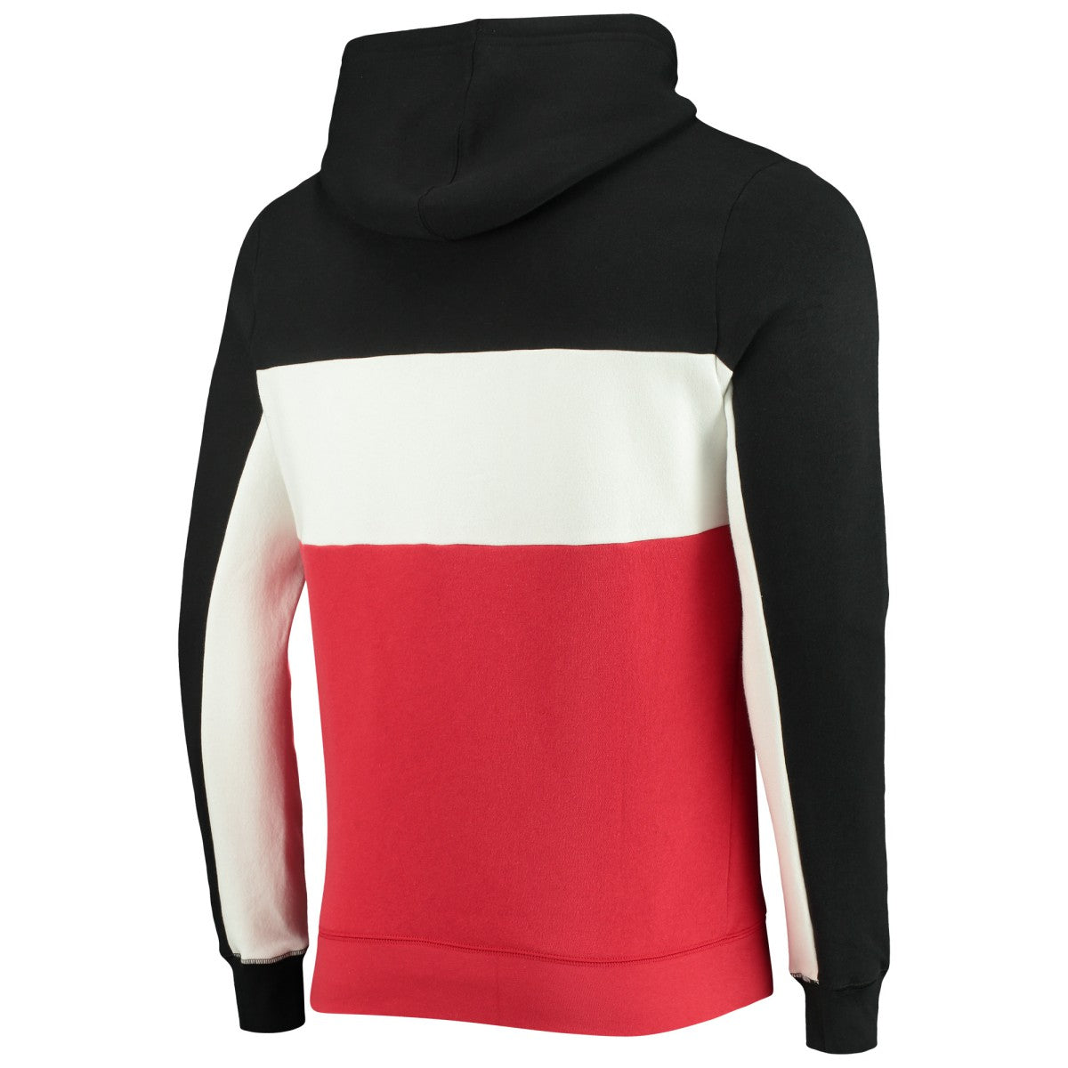 Toronto Raptors Junk Food Wordmark Colorblock Fleece Pullover Hoodie Black/White - NBA