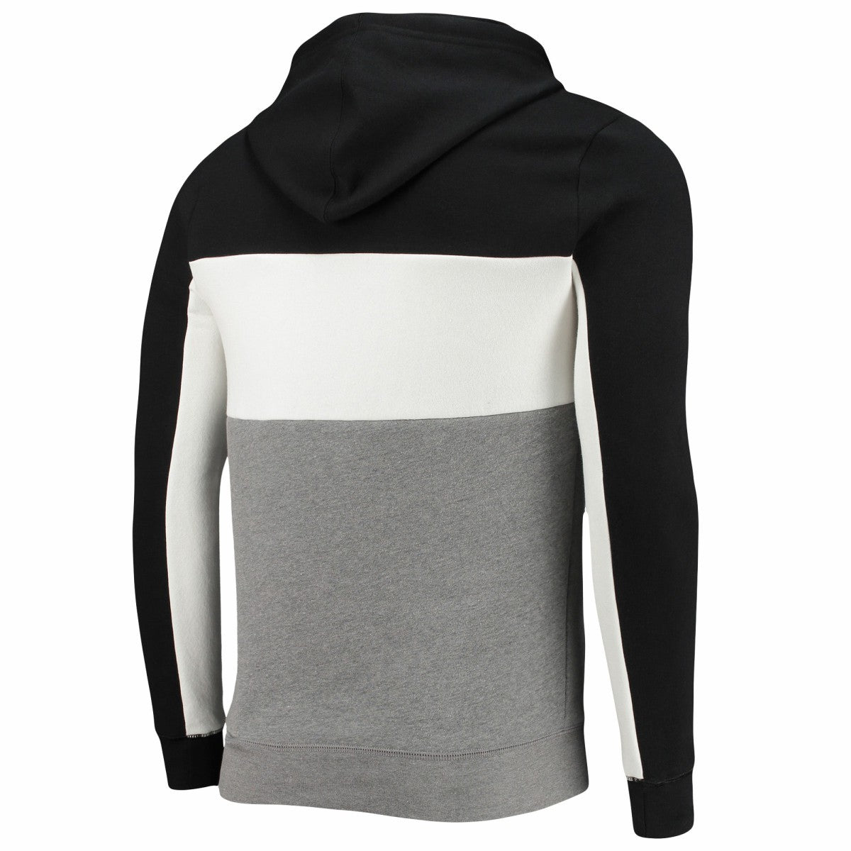 Miami Heat Junk Food Wordmark Colorblock Fleece Pullover Hoodie Black/White - NBA