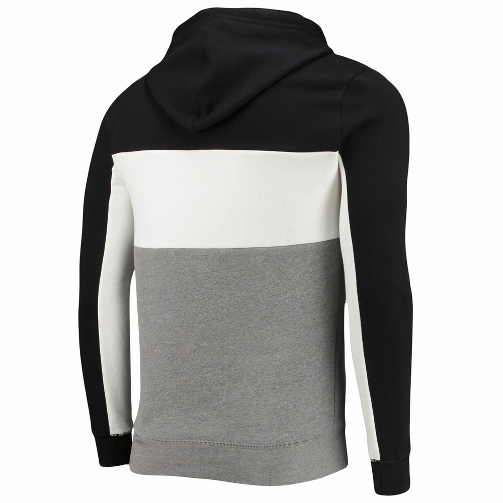 Miami Heat Junk Food Wordmark Colorblock Fleece Pullover Hoodie Black/White - NBA