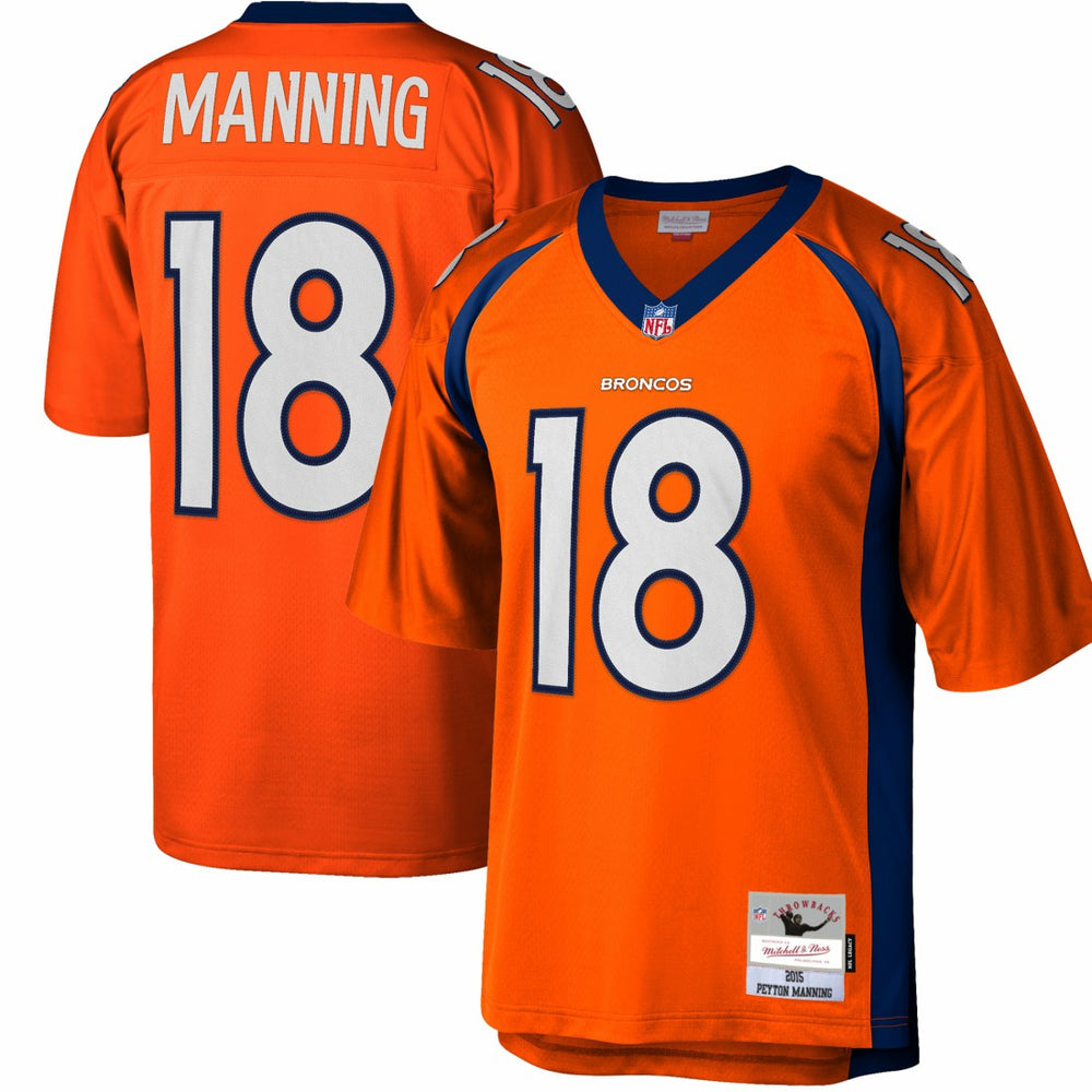 Peyton Manning Denver Broncos Big & Tall 2015 Retired Player Replica Jersey Orange | Mitchell & Ness