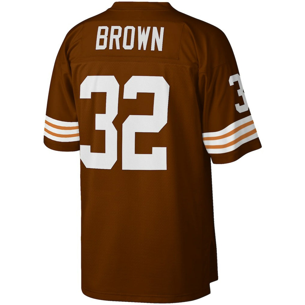 Jim Brown Cleveland Browns Big & Tall 1963 Retired Player Replica Jersey Brown | Mitchell & Ness