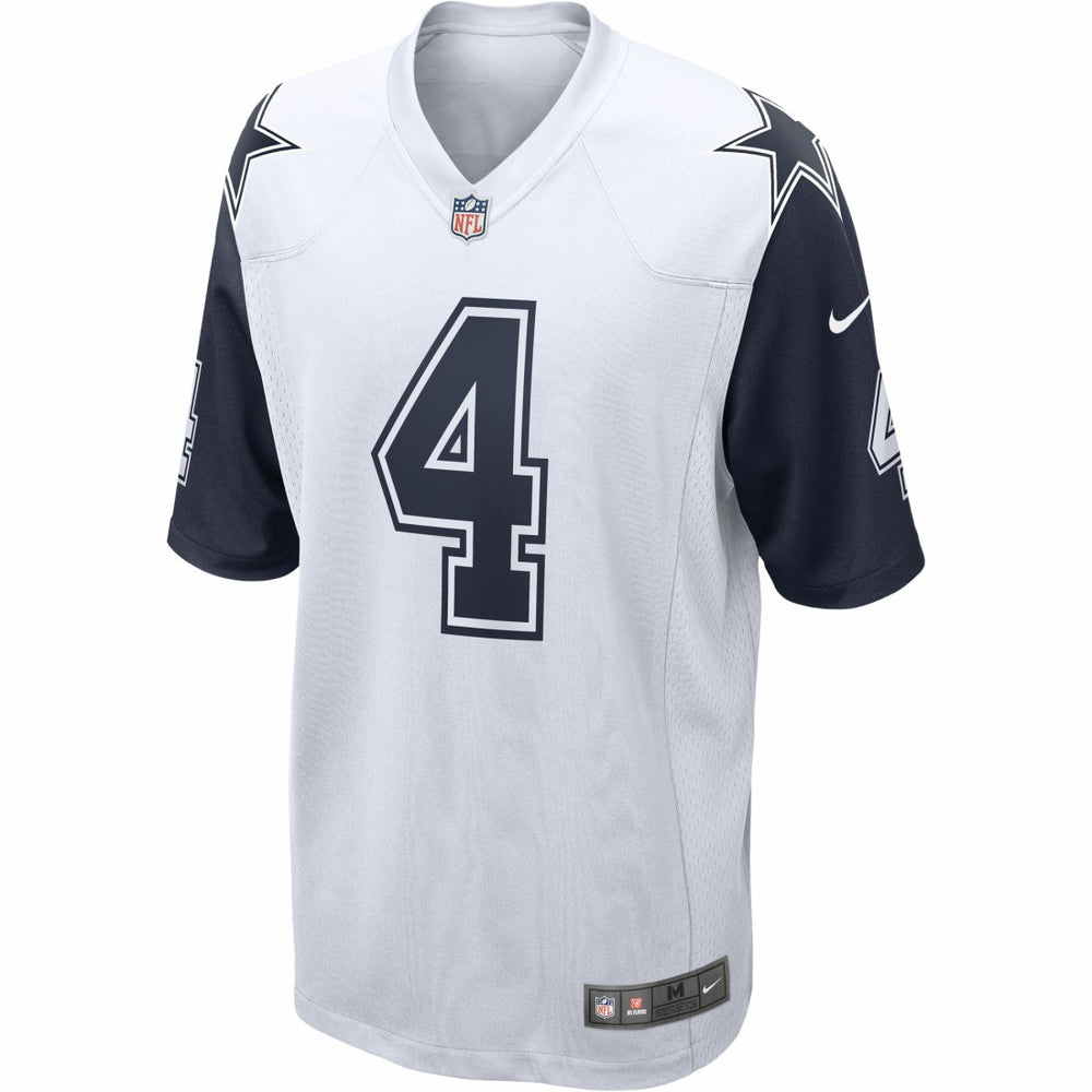 Dak Prescott Dallas Cowboys Alternate Game Team Jersey White | Nike for Sale
