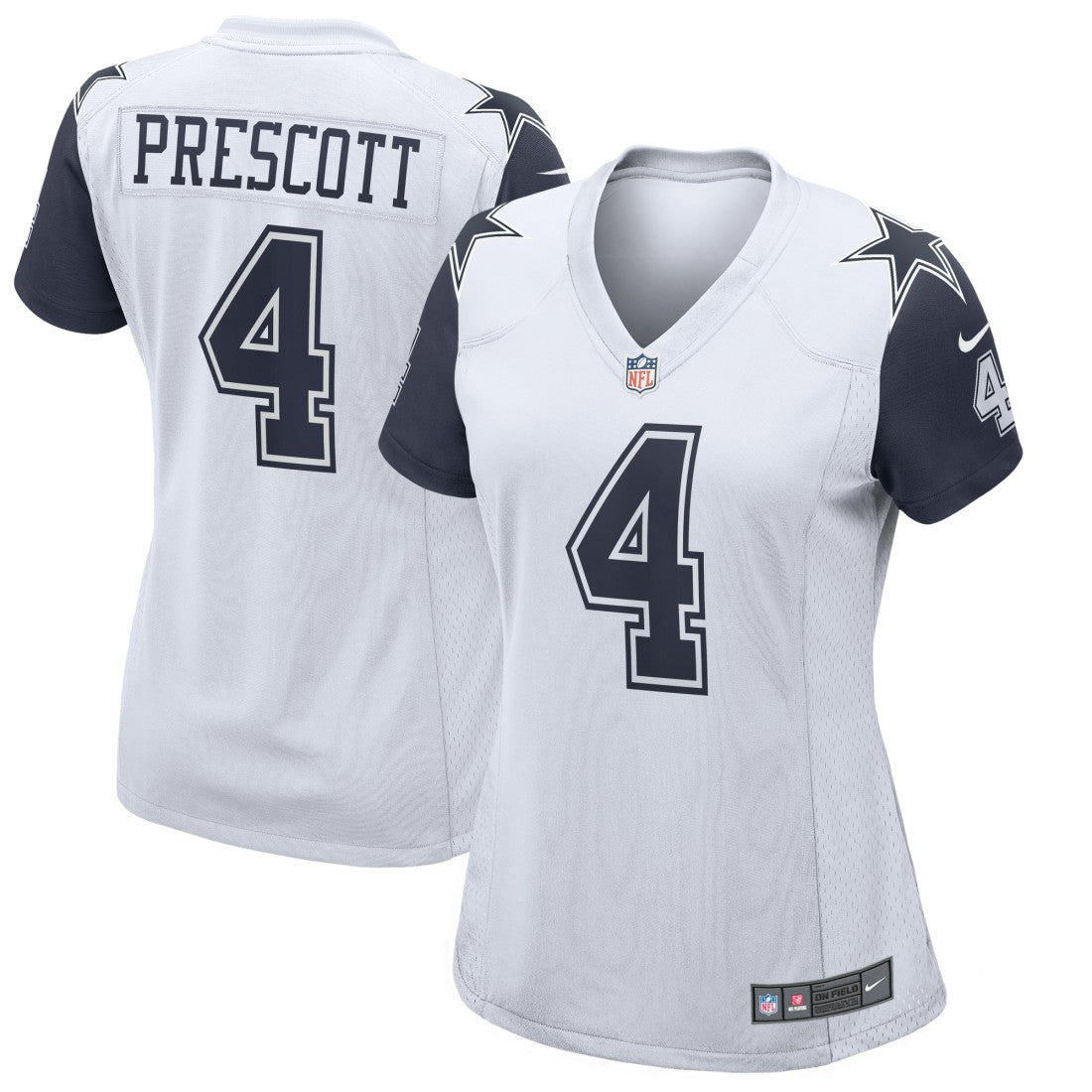 Dak Prescott Dallas Cowboys Women's Alternate Game Jersey White | Nike for Sale