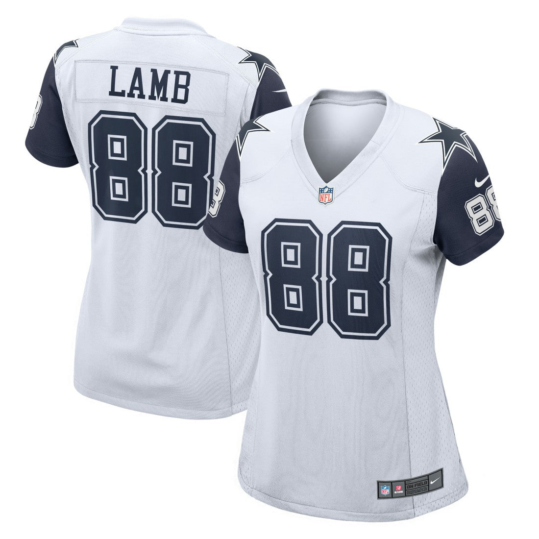 CeeDee Lamb Dallas Cowboys Women's 2nd Alternate Game Jersey White | Nike for Sale