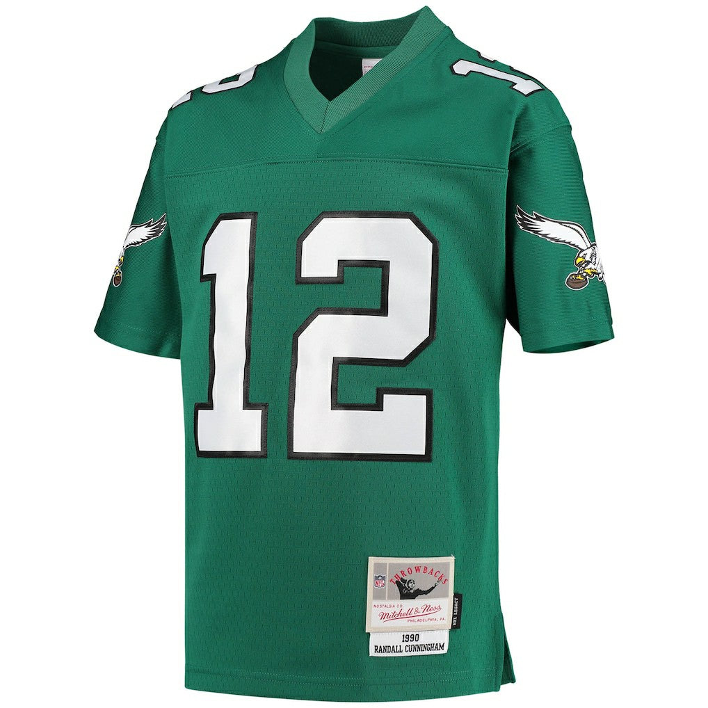Randall Cunningham Philadelphia Eagles Youth 1990 Retired Player Legacy Jersey Kelly Green | Mitchell & Ness