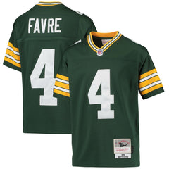 Brett Favre Green Bay Packers Youth 1996 Retired Player Legacy Jersey Green | Mitchell & Ness